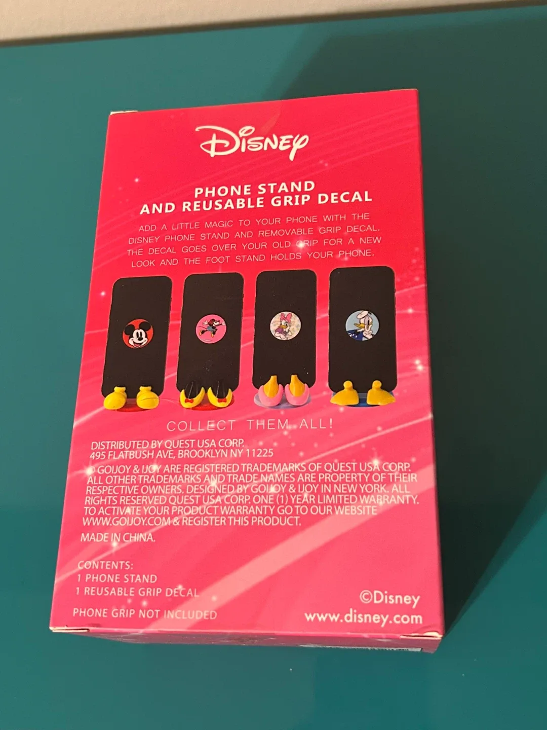 🌸 NEW Disney Daisy Duck Phone Stand & Reusable Grip Decal image indicator(2)