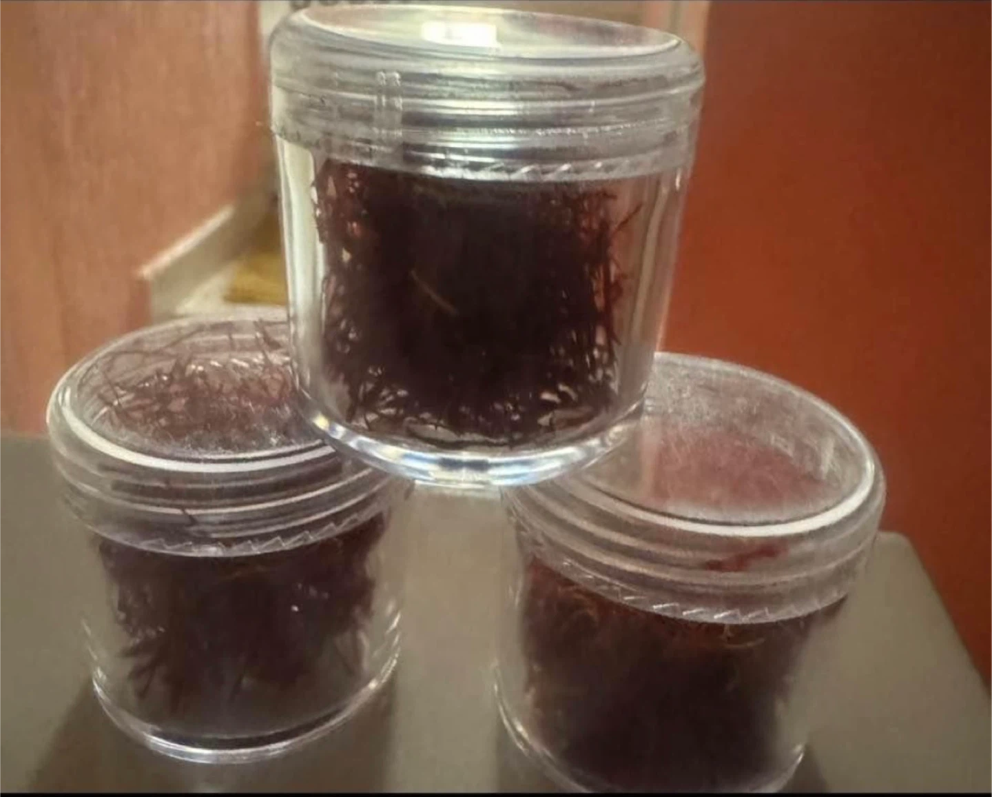 Saffron threads in jar - photo 2