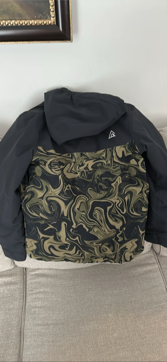 Kids Ripzone L/G Jacket - Black & Camo - photo 2
