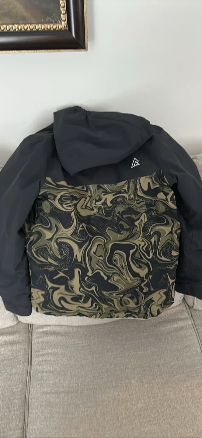 Kids Ripzone L/G Jacket - Black & Camo image indicator(2)