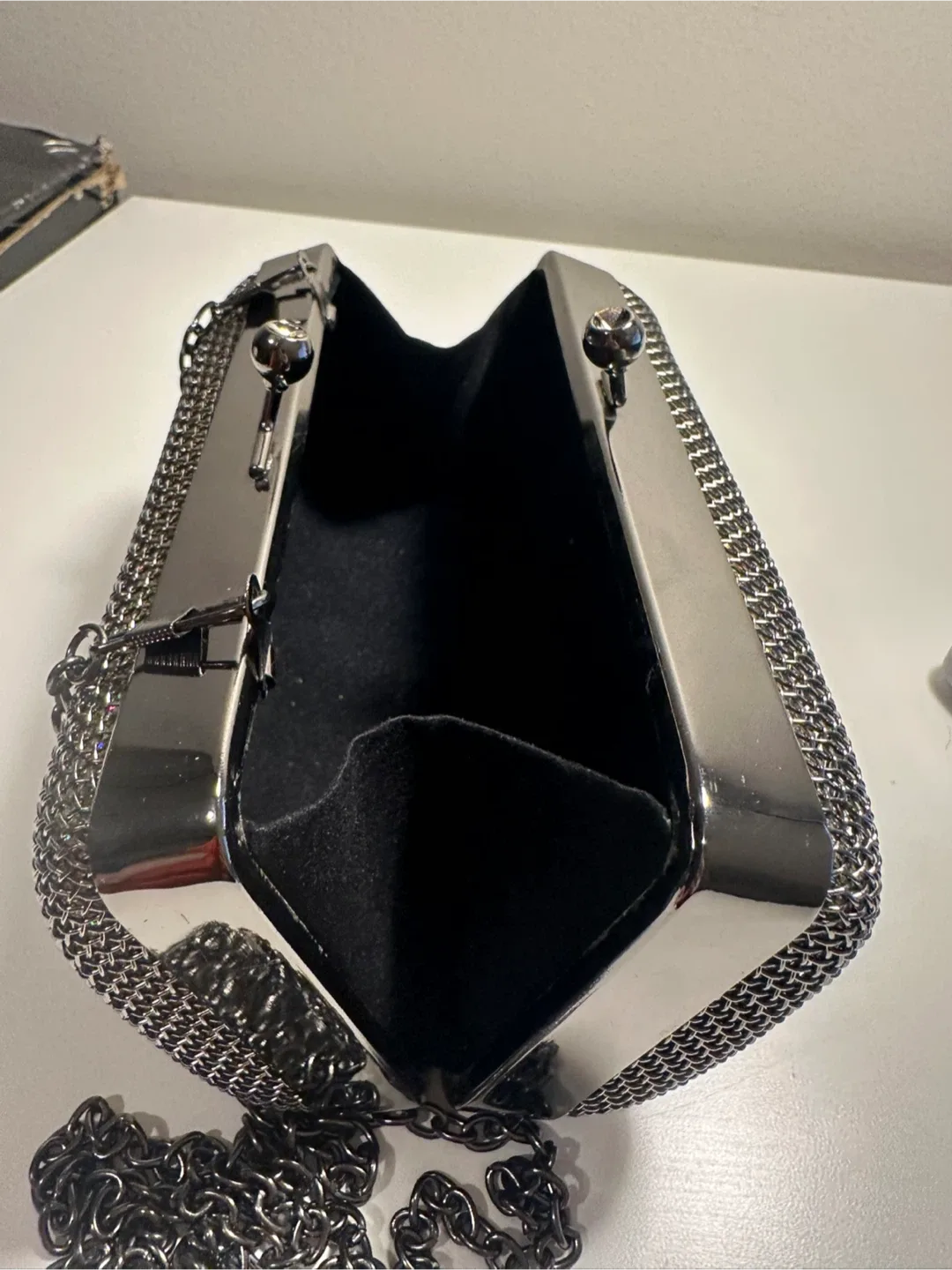 Evening Clutch with Chain Strap image indicator(5)