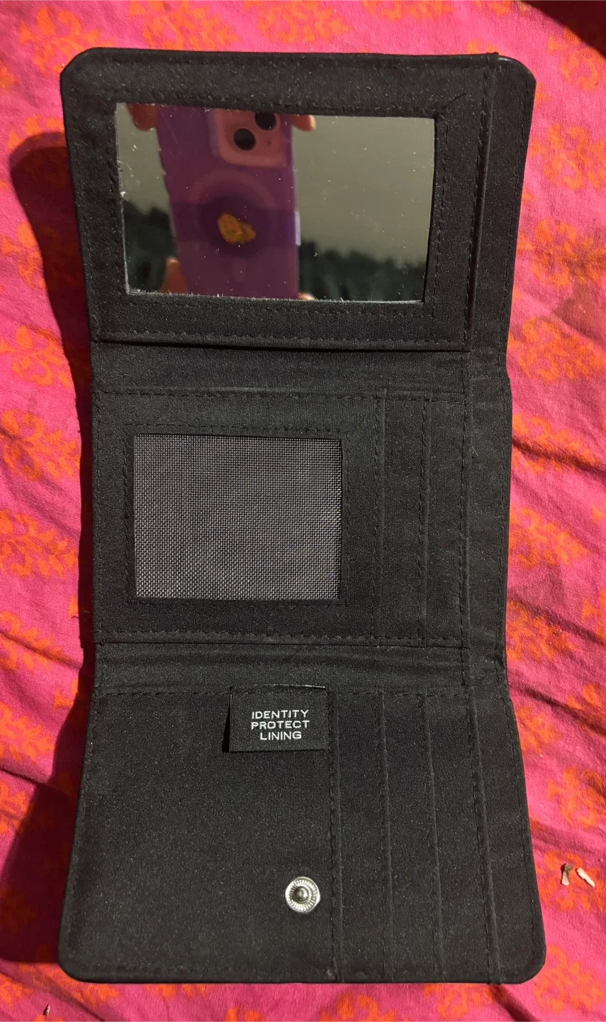 Tahari Black Trifold Wallet with ID Protect lining - Brand New! image indicator(3)