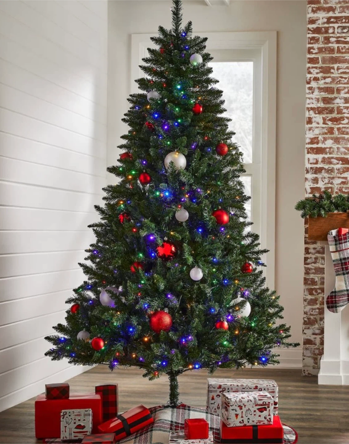 NOMA Pre-Lit Dresden Christmas Tree, 7-ft - photo 3