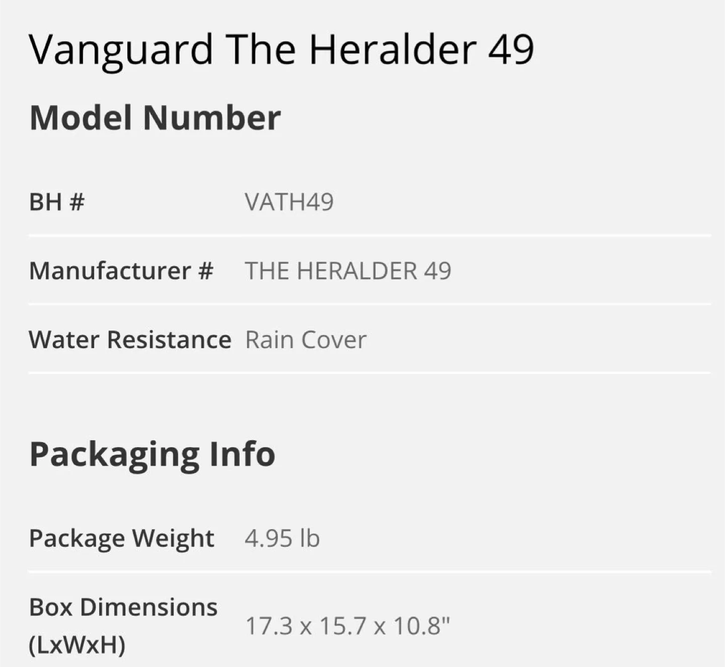 Vanguard The Heralder 49 Camera Backpack image indicator(5)