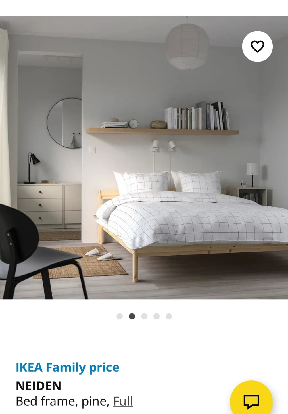 IKEA Neiden Full Bed Frame - Pine image indicator(3)