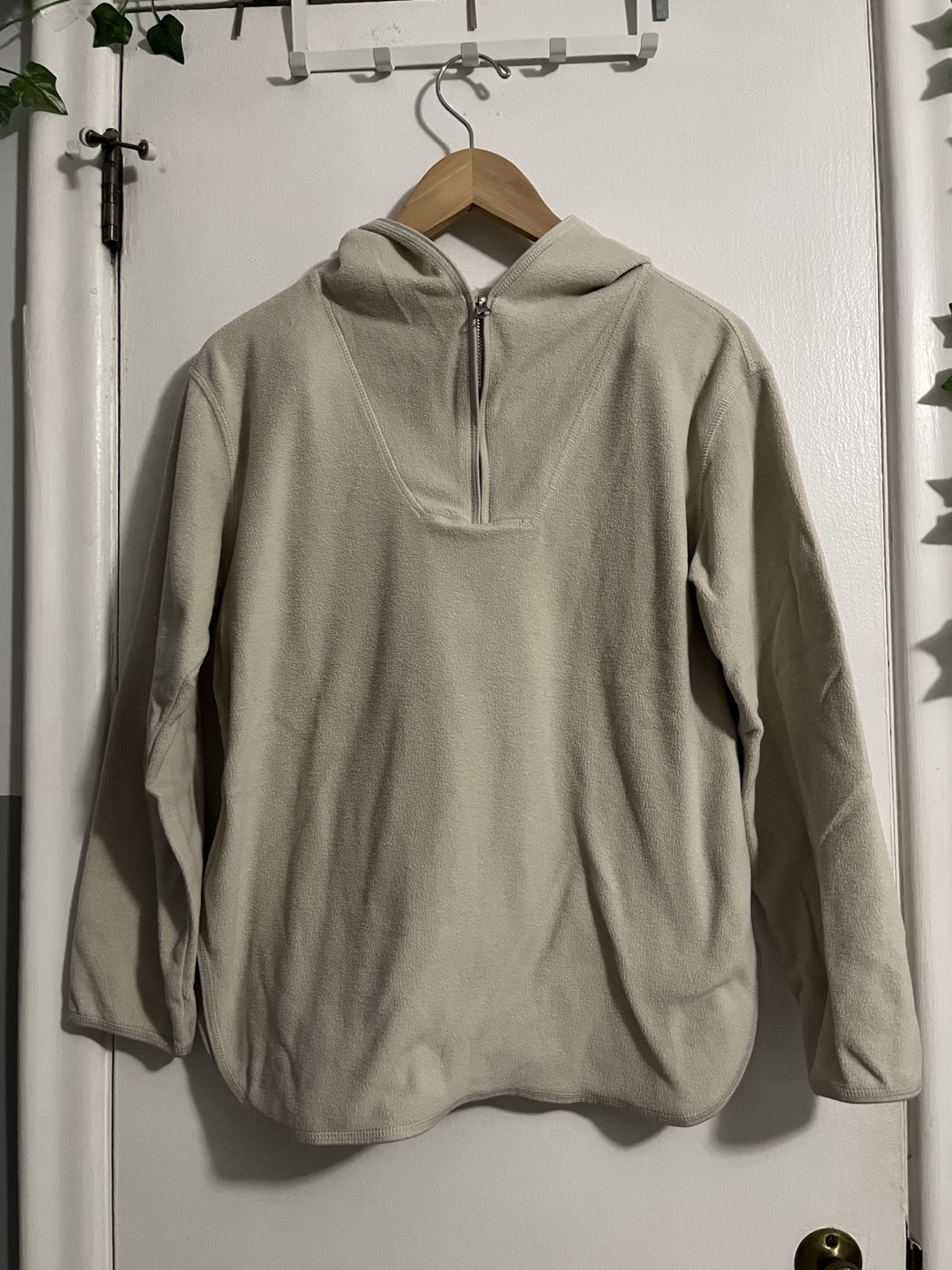H&M Beige Fleece Hoodie - XS