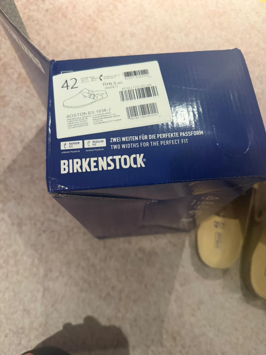 New Birkenstock, Boston light brown suede size 42 - photo 5