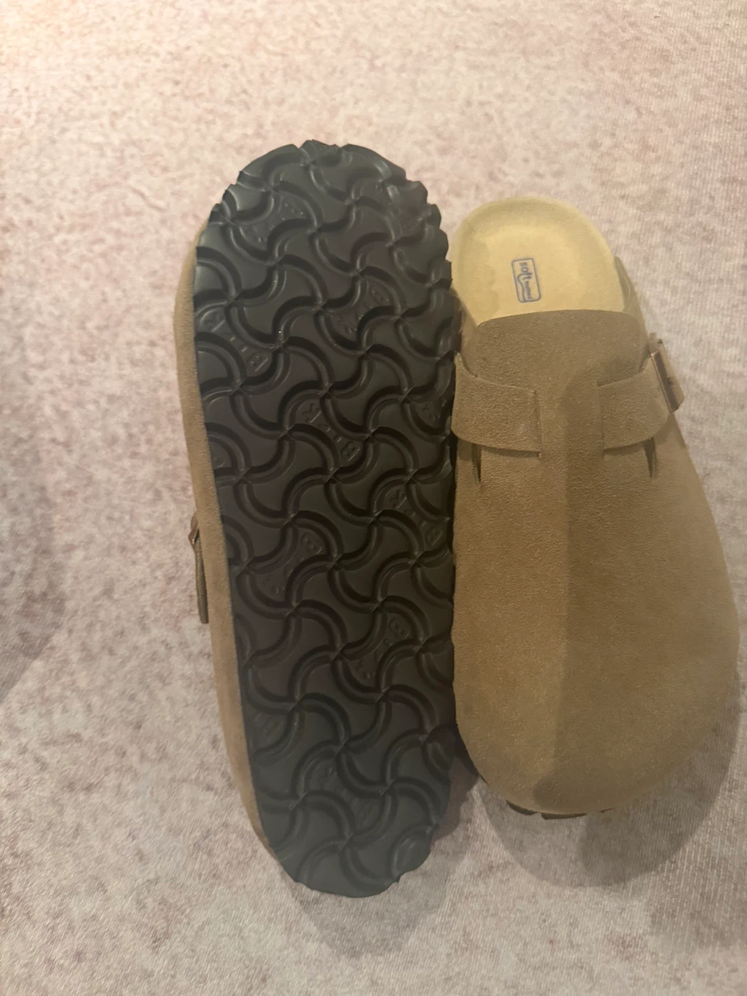 New Birkenstock, Boston light brown suede size 42 - photo 3