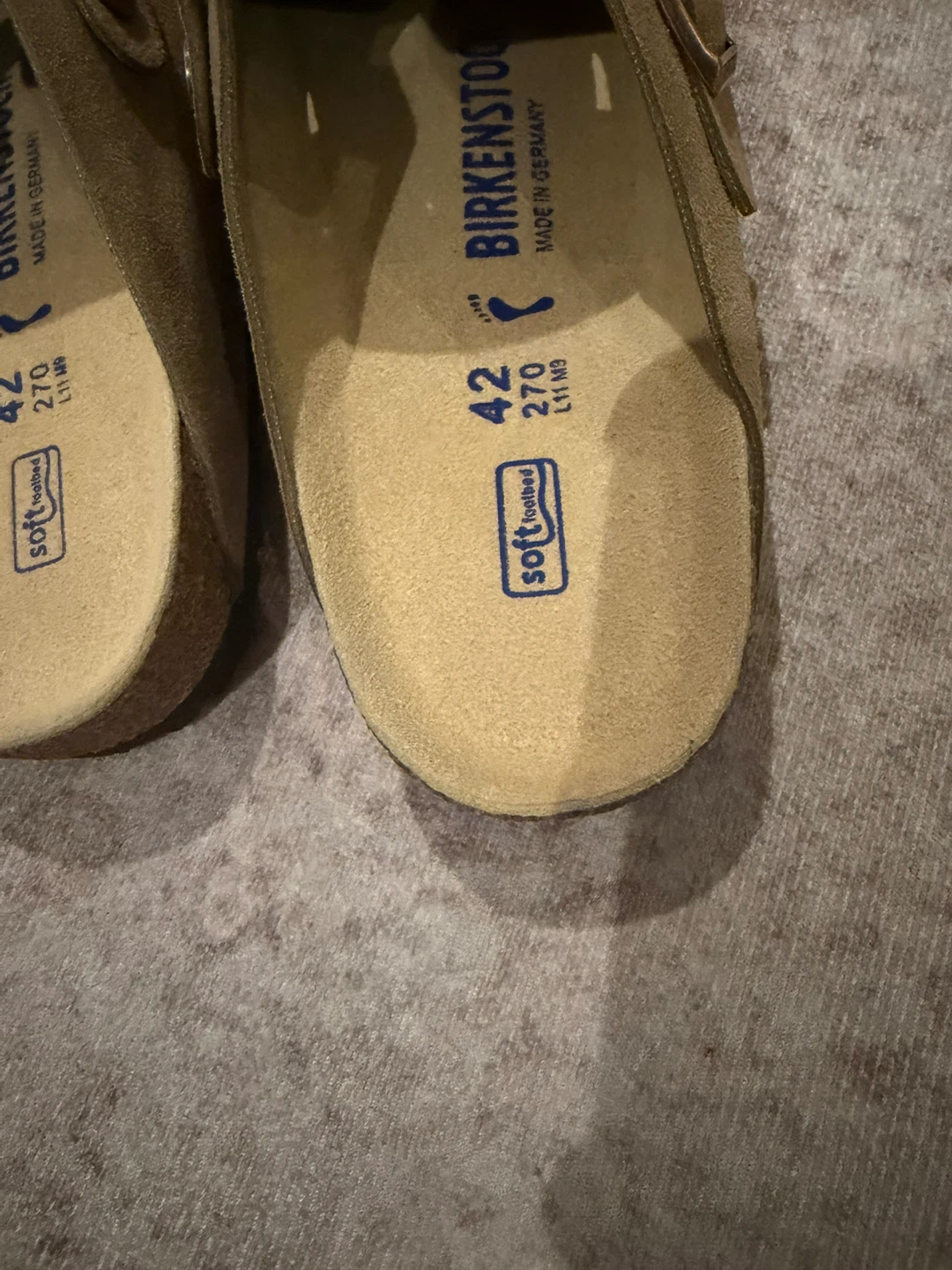 New Birkenstock, Boston light brown suede size 42 - photo 4