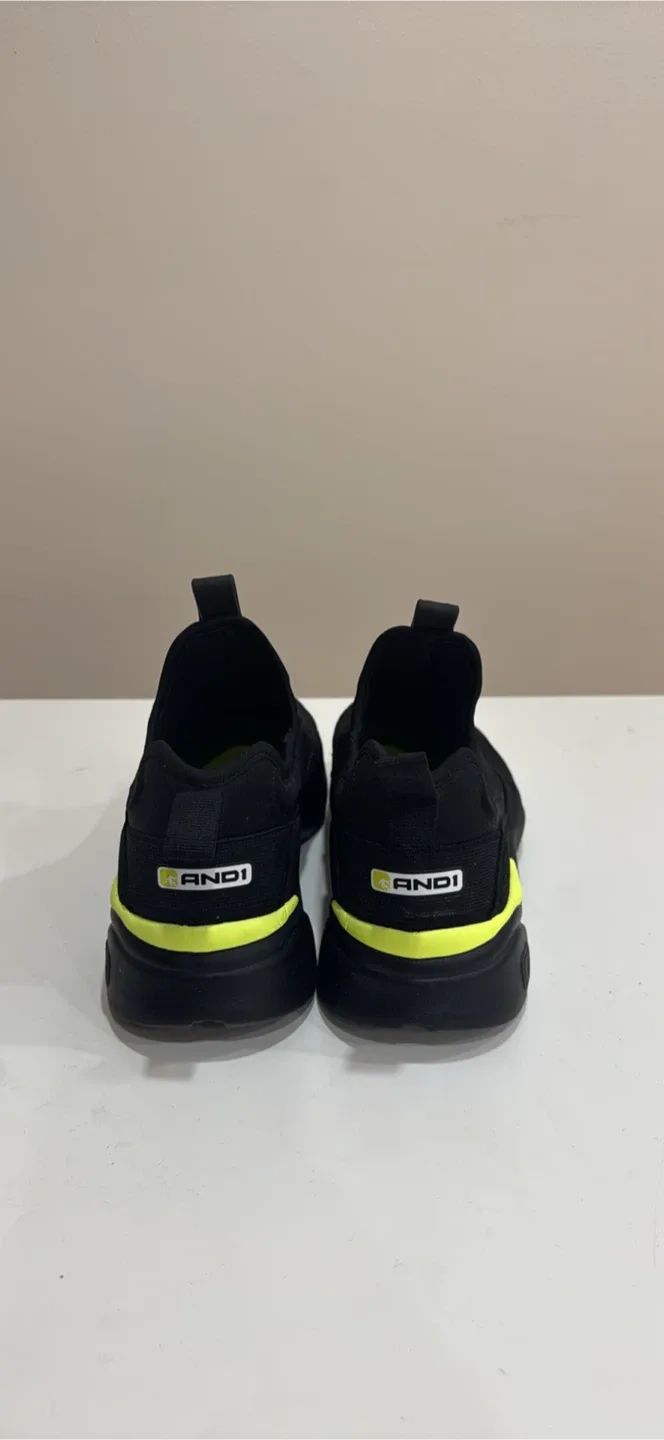 AND1 Black Slip-On Sneakers thumbnail