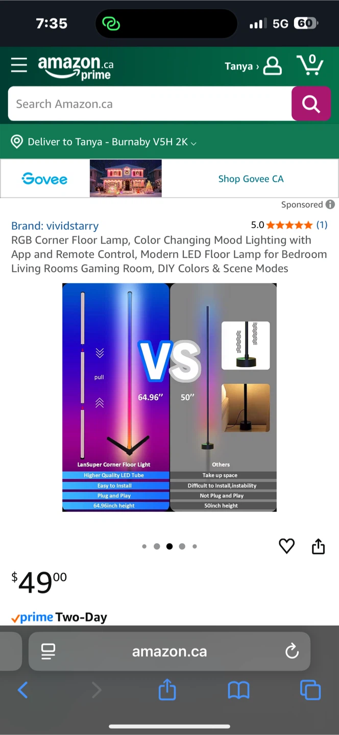 vividstarry RGB Corner Floor Lamp - photo 3
