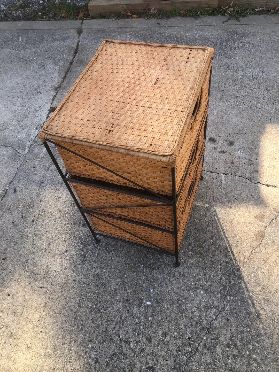Wicker 3-Drawer Storage Unit - photo 2