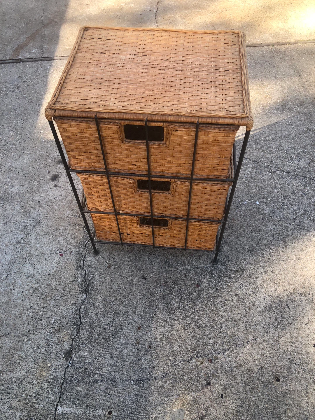 Wicker 3-Drawer Storage Unit - photo 3