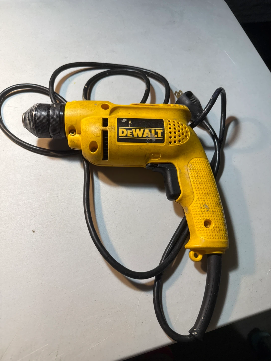 DeWalt Corded Drill - Yellow