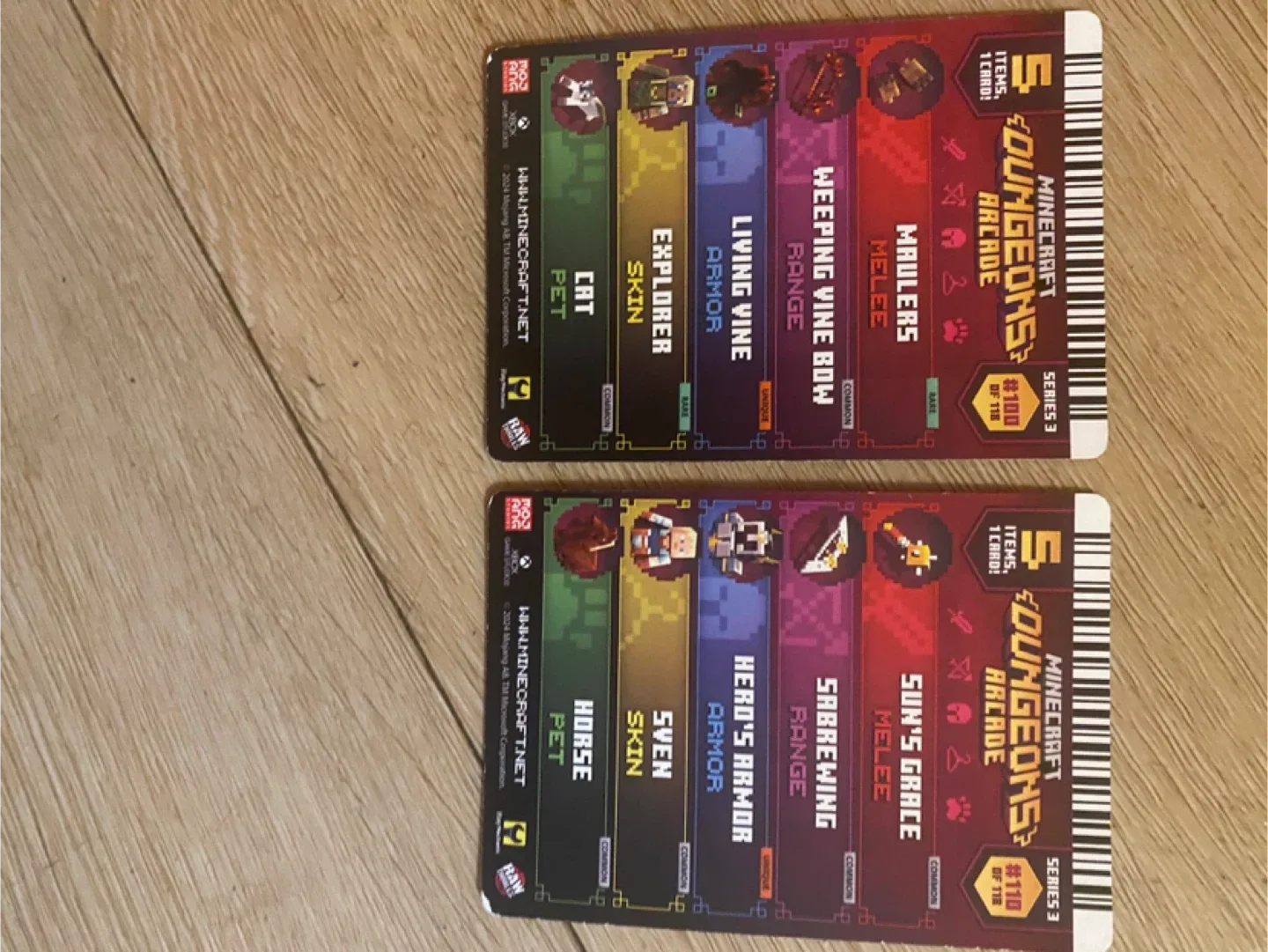 Minecraft Dungeons Arcade Cards Series 3 image indicator(3)