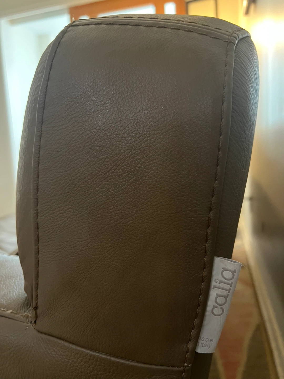 Calia Italia Brown Leather Sofa - photo 5