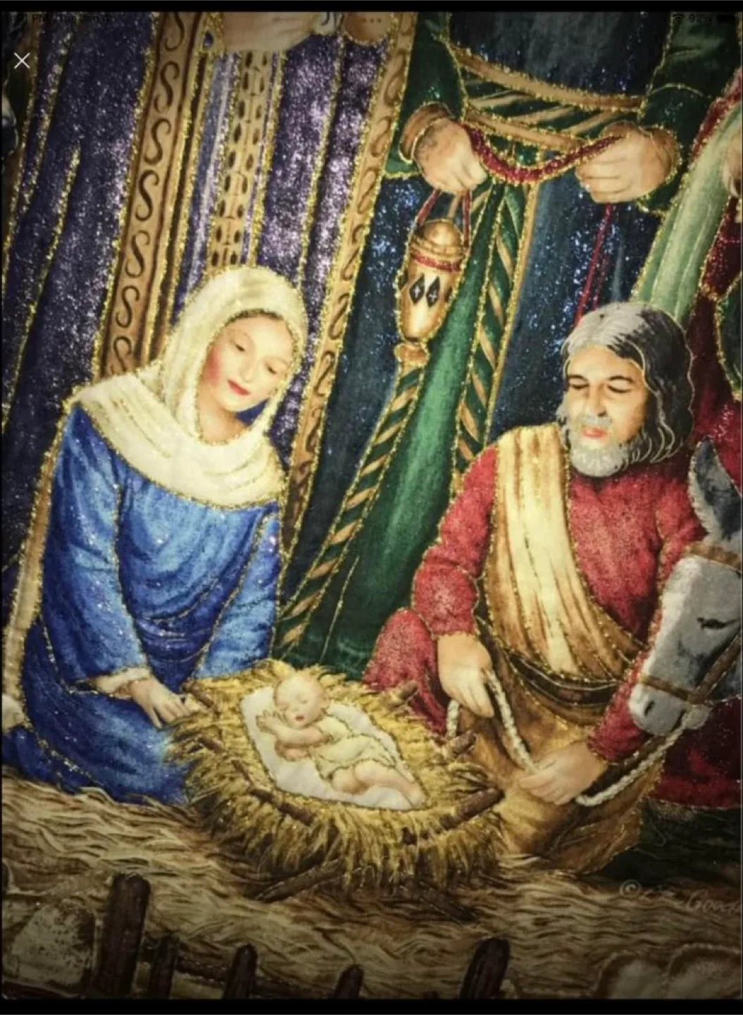 Handmade Nativity wallhanging image indicator(3)