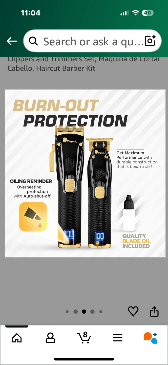 Fagaci Professional Hair Clippers Set - Like New! image indicator(6)