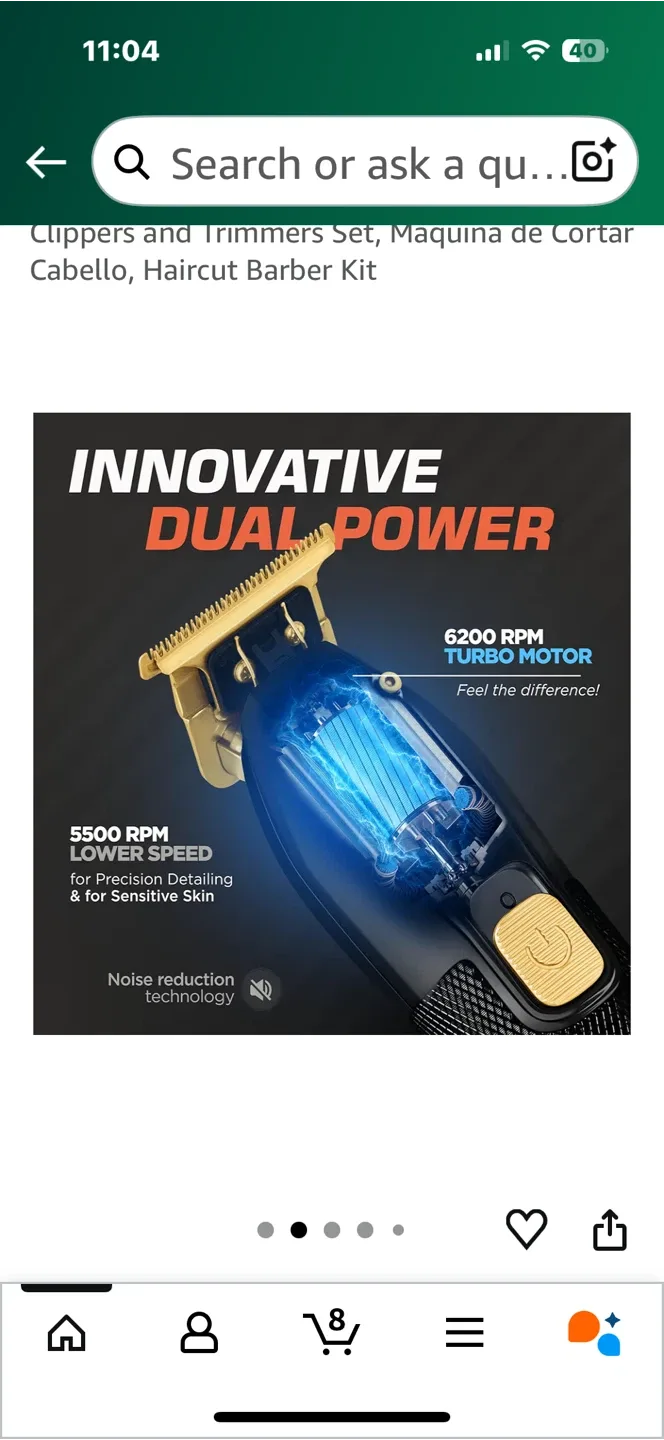 Fagaci Professional Hair Clippers Set - Like New! image indicator(5)