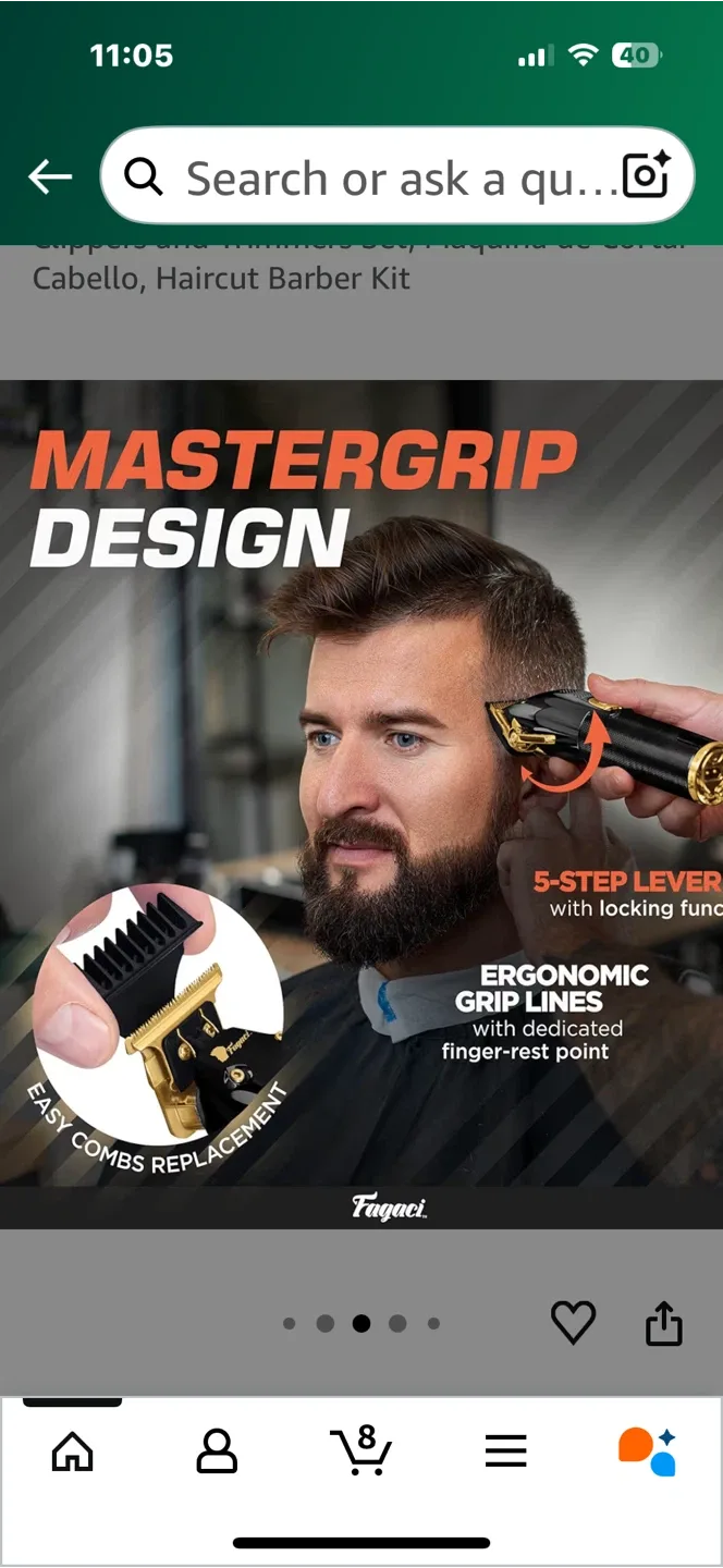 Fagaci Professional Hair Clippers Set - Like New! image indicator(9)