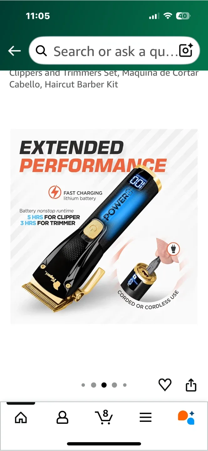 Fagaci Professional Hair Clippers Set - Like New! image indicator(7)