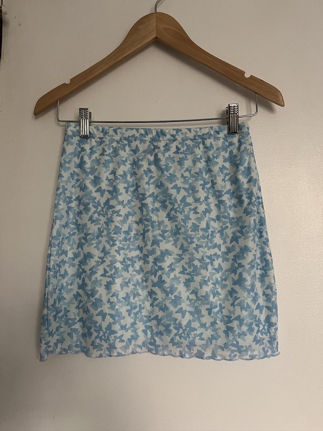 Butterfly Print Mini Skirt - XS
