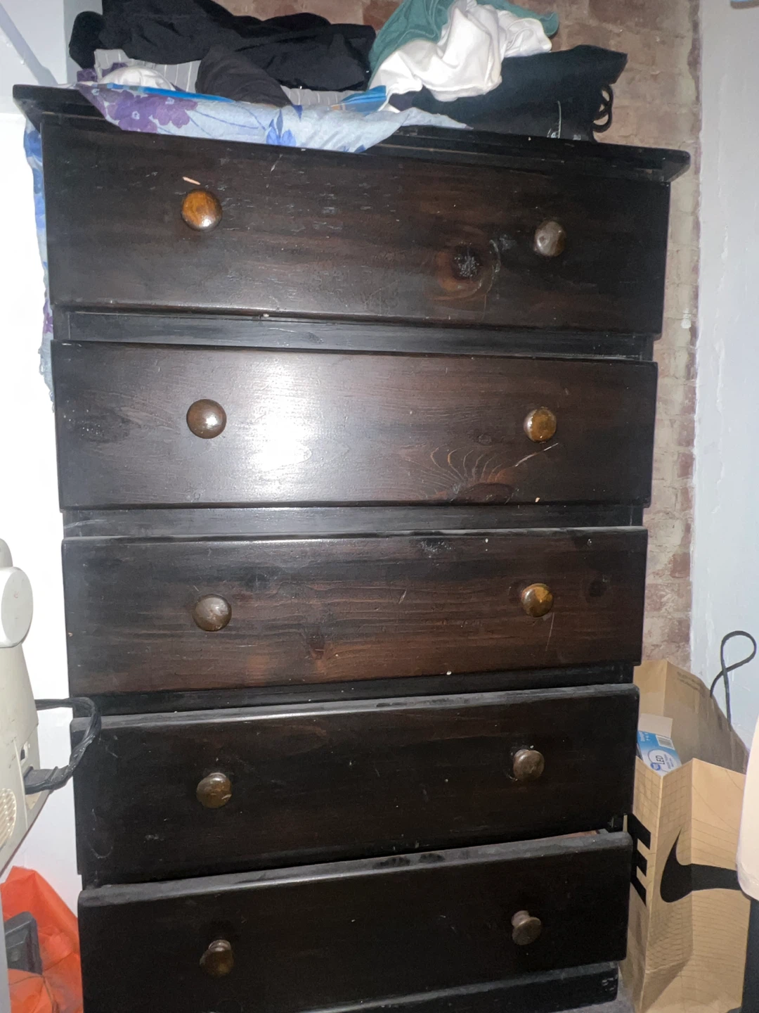 Dark Wood 6-Drawer Dresser 🥕 - photo 2