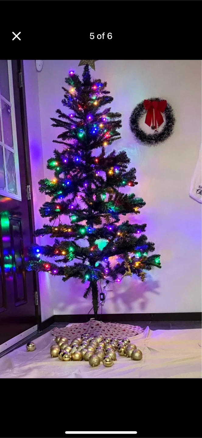 6.5-ft Pre-Lit Paxton Pine Christmas Tree - photo 5
