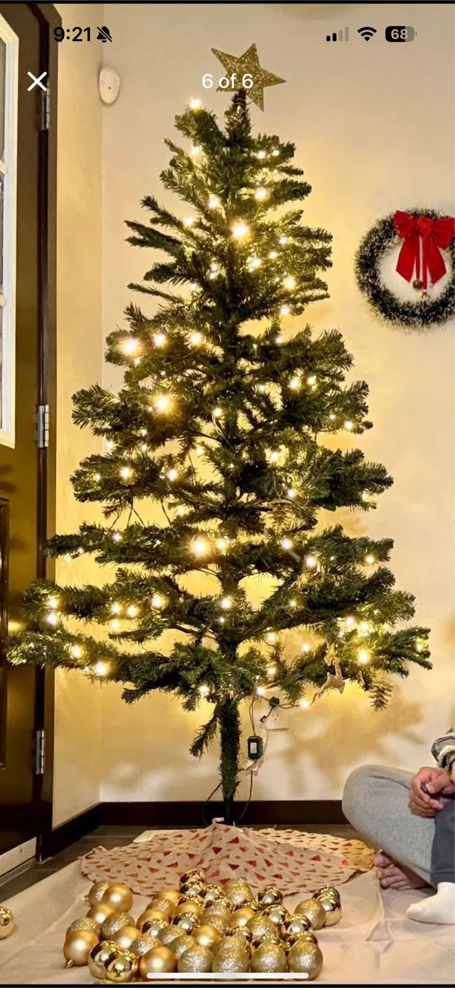 6.5-ft Pre-Lit Paxton Pine Christmas Tree - photo 4