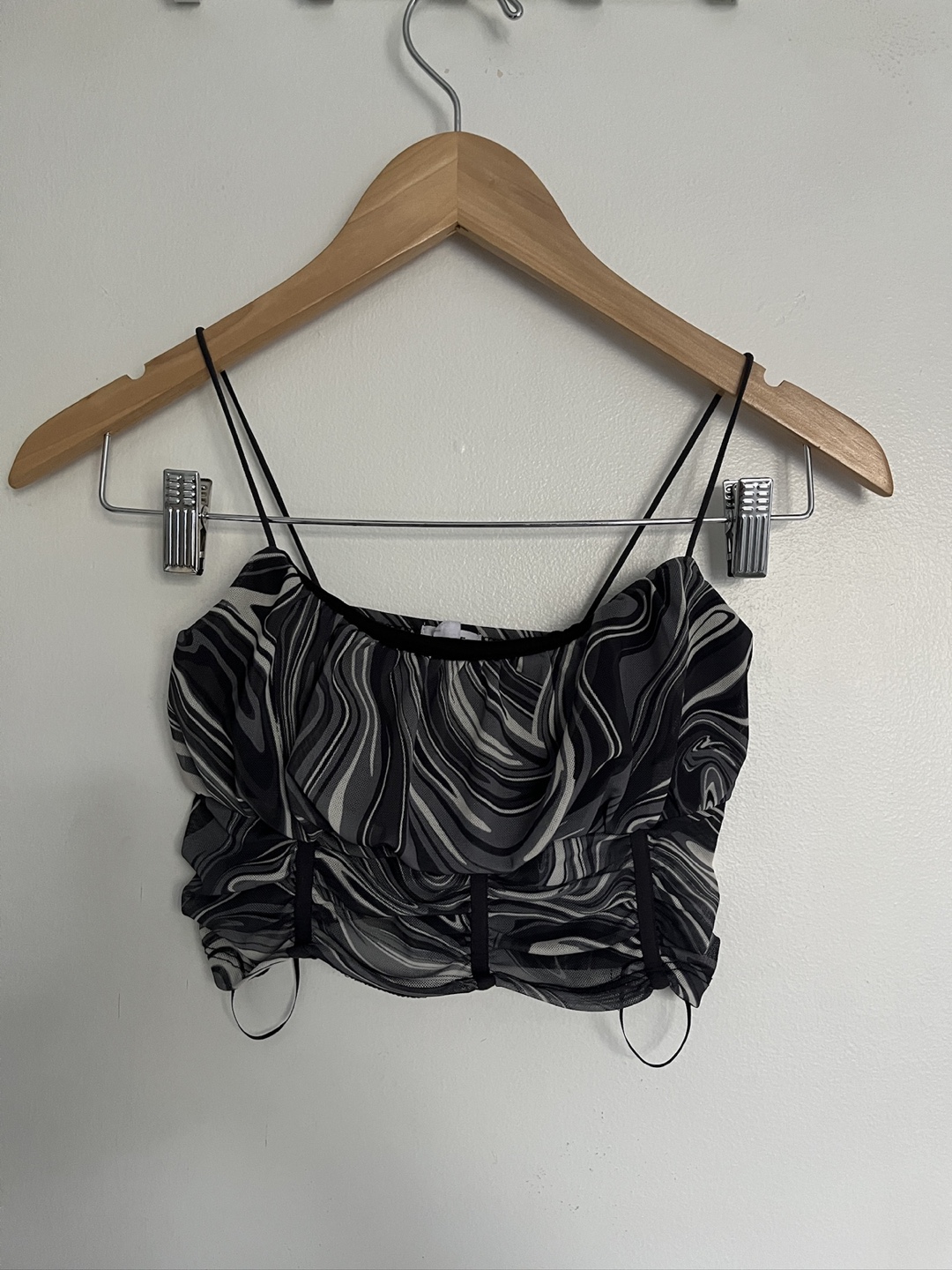 Garage XS Marble Crop Top