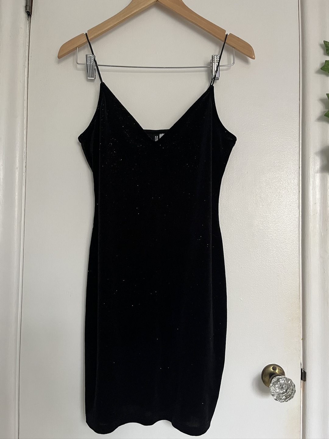 Black Glitter Dress - Size M