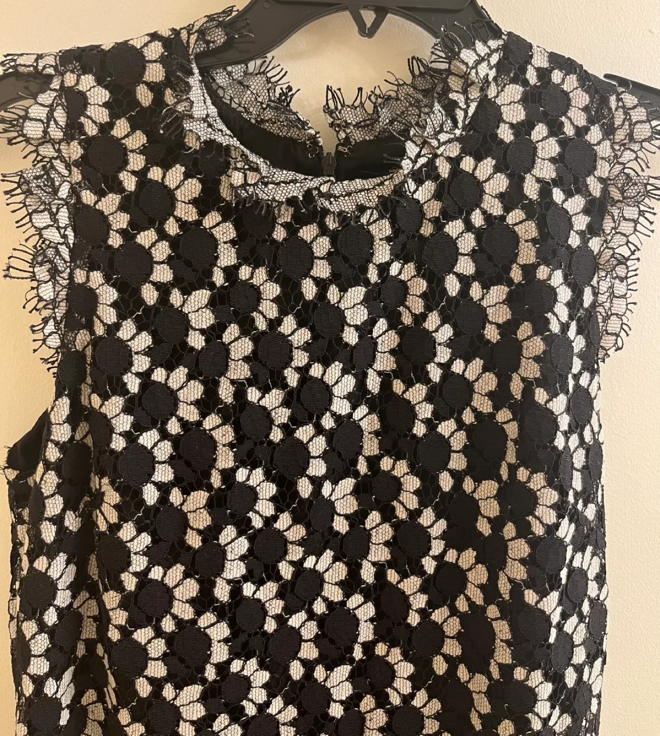 Tommy Hilfiger Black & White Lace Dress image indicator(2)