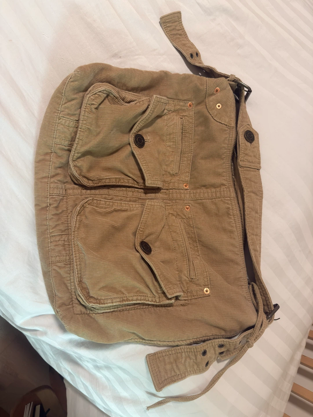 Hobo Corduroy Shoulder Bag