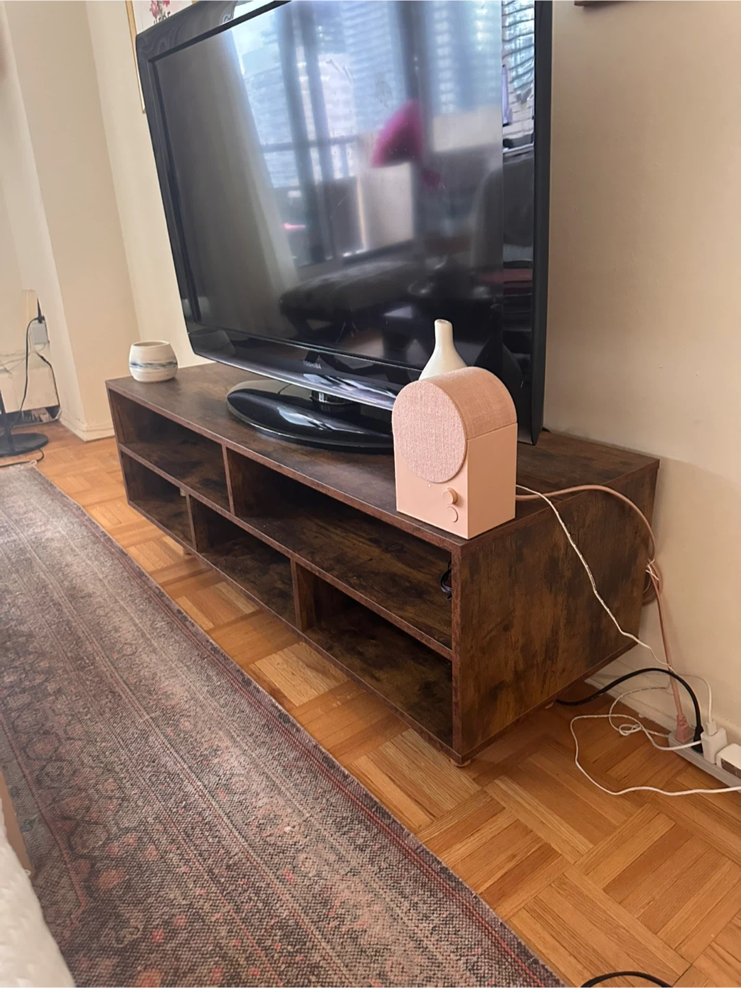 Brown Wooden TV Stand