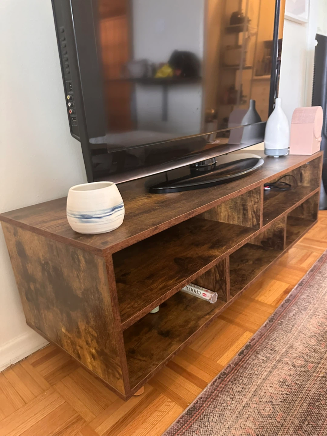 Brown Wooden TV Stand - photo 3