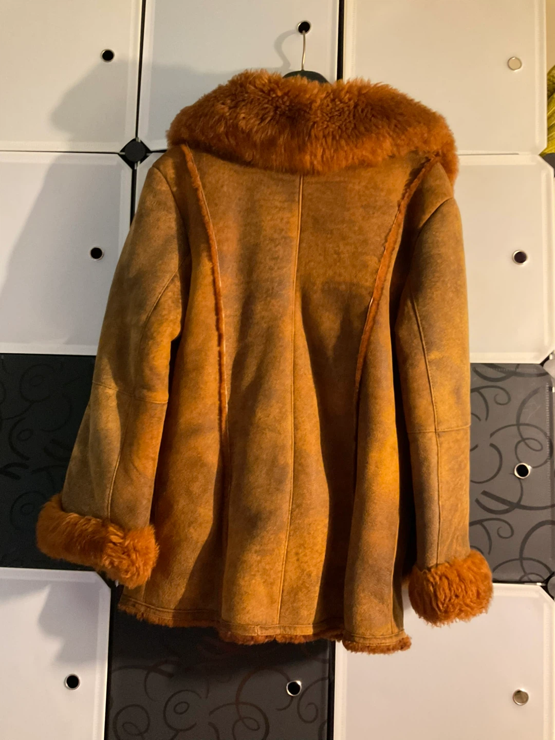 Shearling Coat - brown