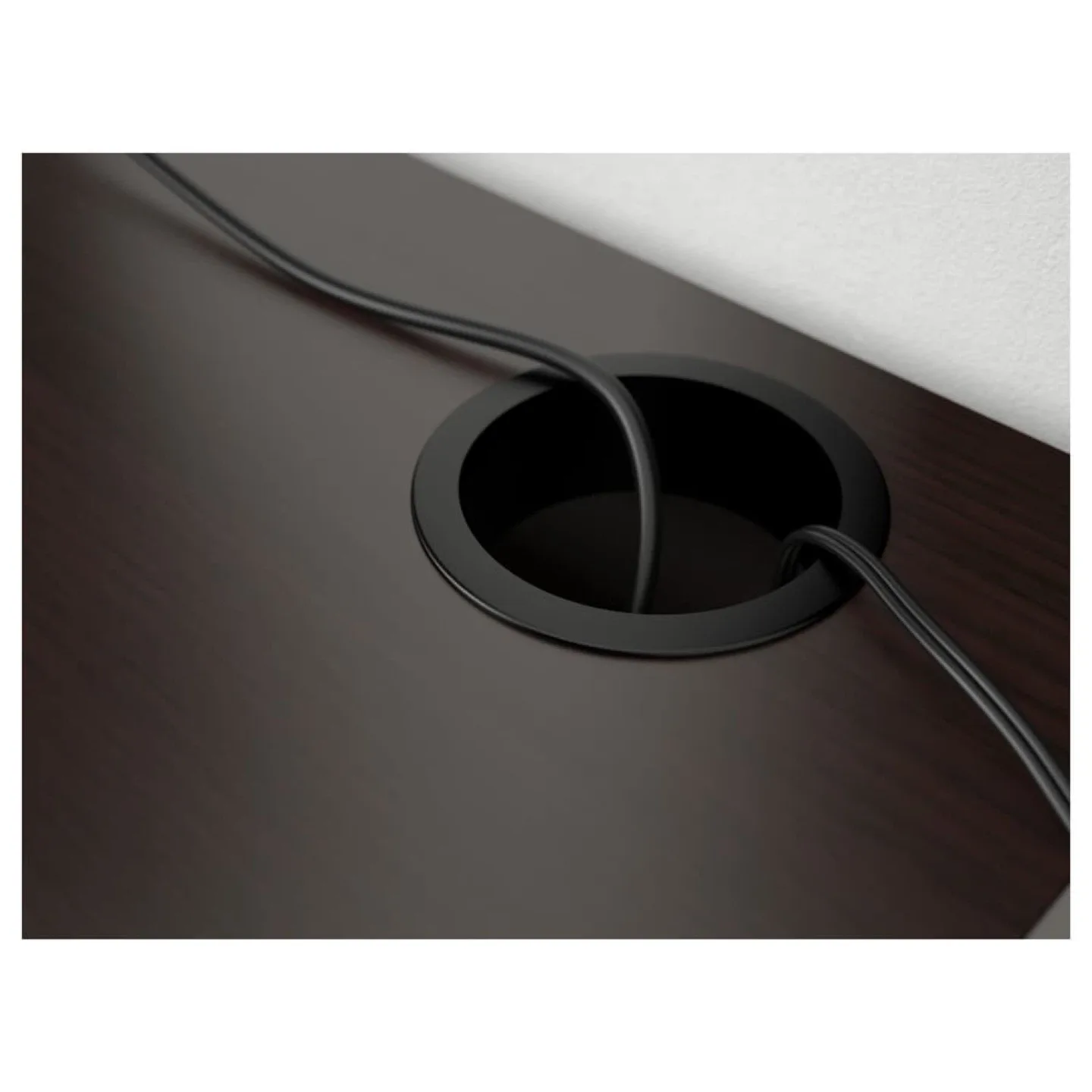 IKEA Desk - Dark Brown - 55 7/8" image indicator(8)