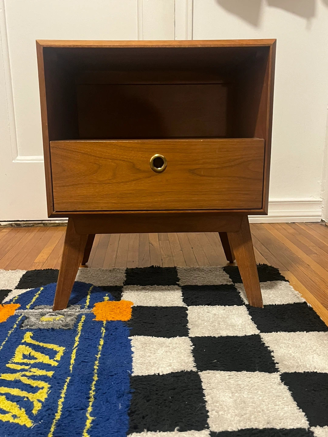 Mid-Century Modern Wood Nightstand