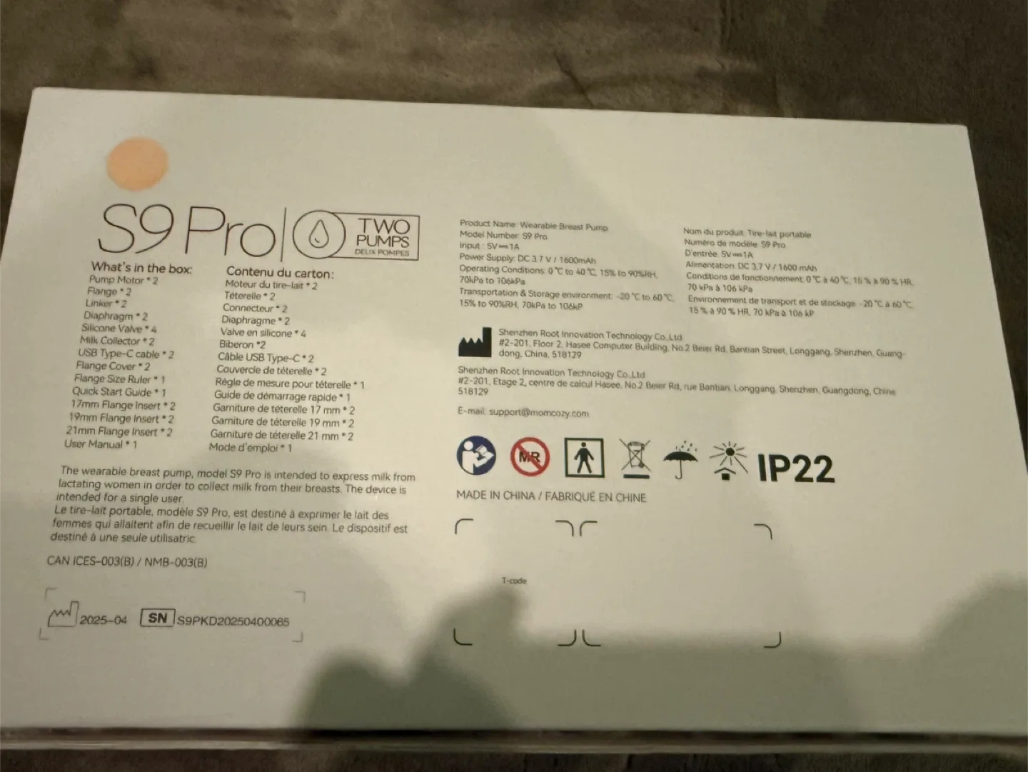 BNIB Momcozy S9 Pro Wearable Breast Pump image indicator(3)