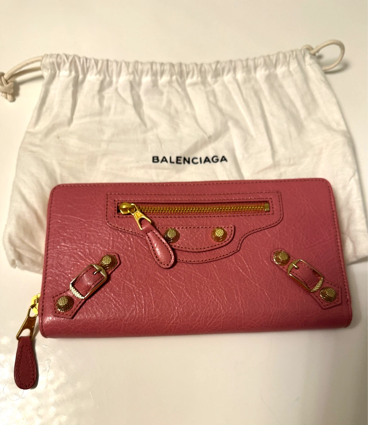 Balenciaga Pink Leather Wallet - photo 2