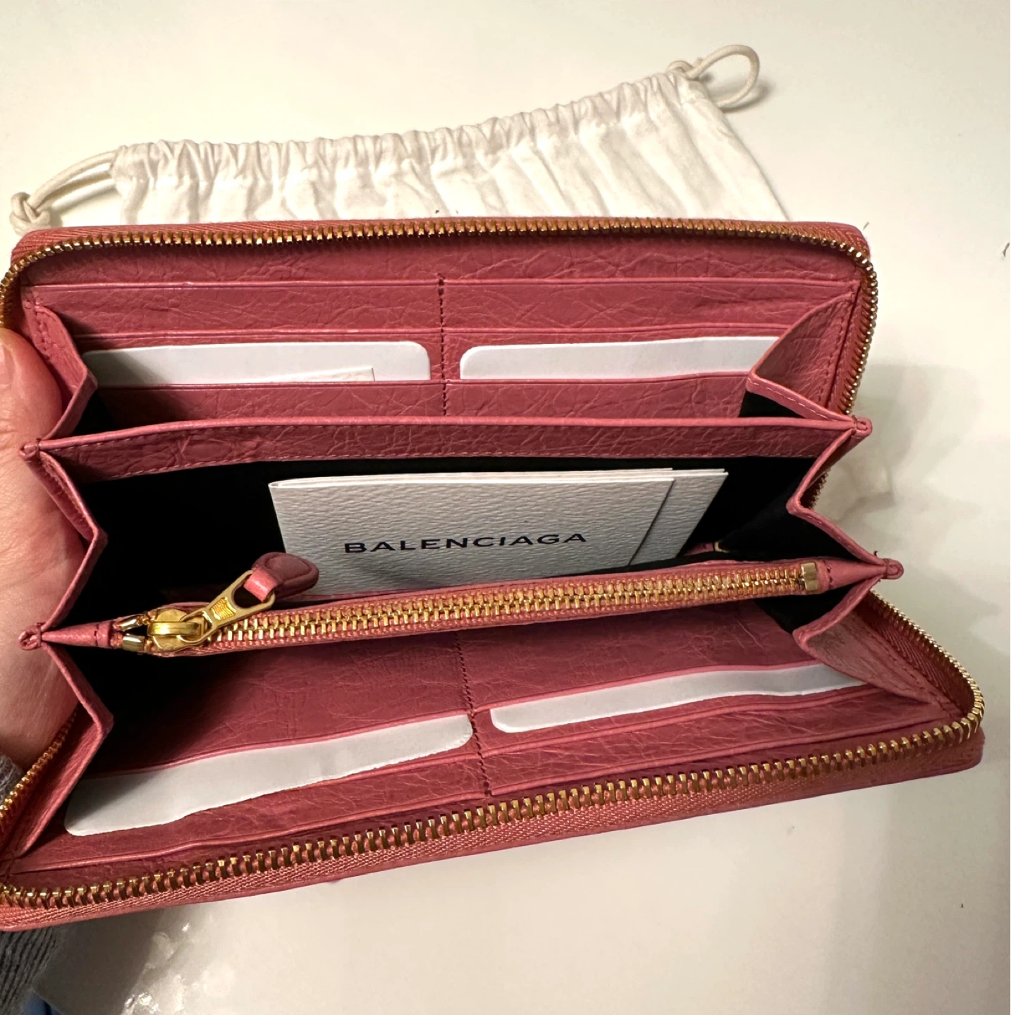 Balenciaga Pink Leather Wallet - photo 3
