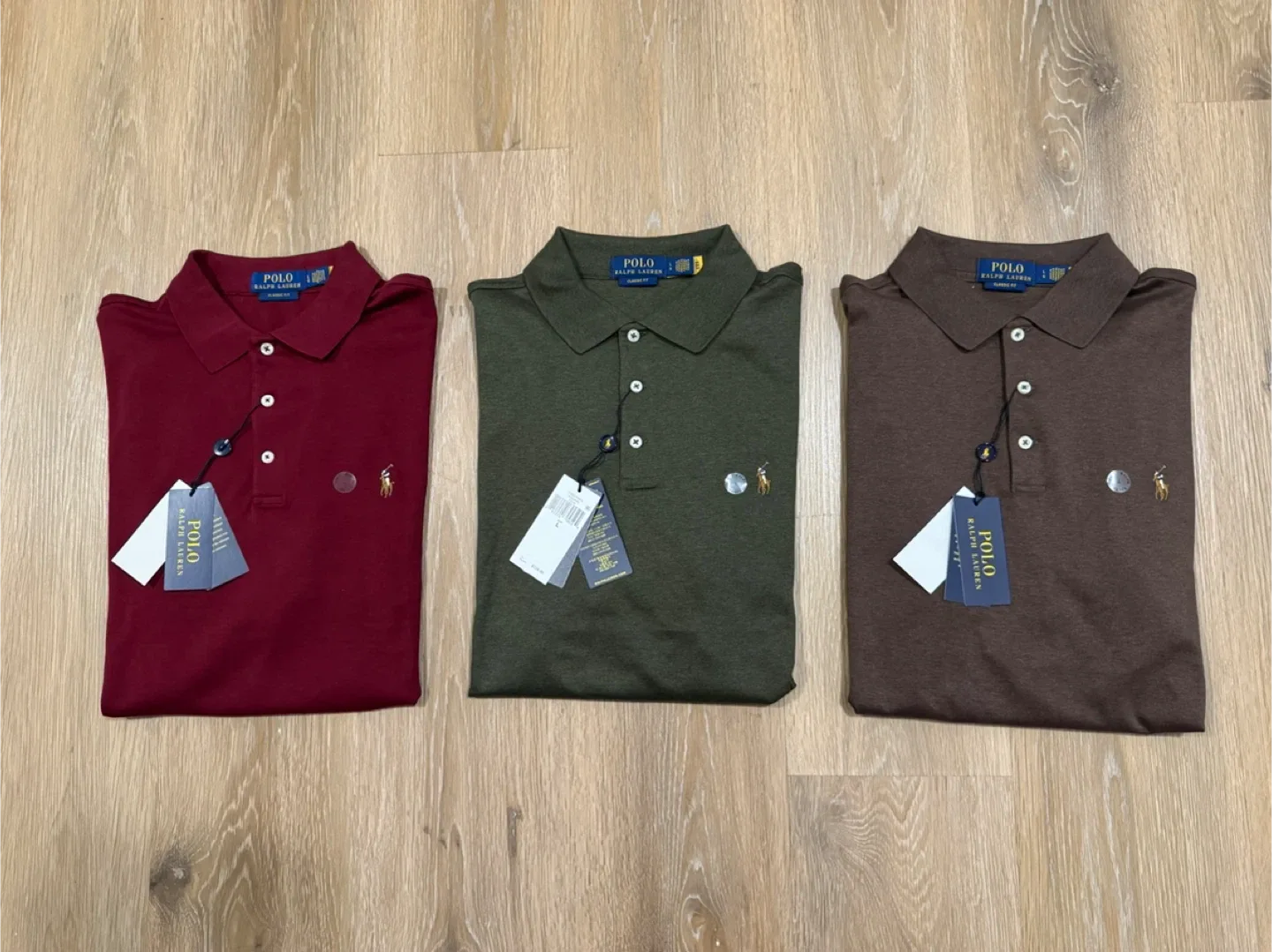 Ralph Lauren Mens Polo T-Shirt Classic Fit x 3 Size Large thumbnail