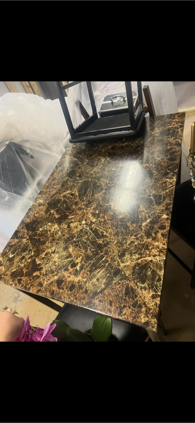 Marble Top Dining Table with 4 Chairs - photo 2