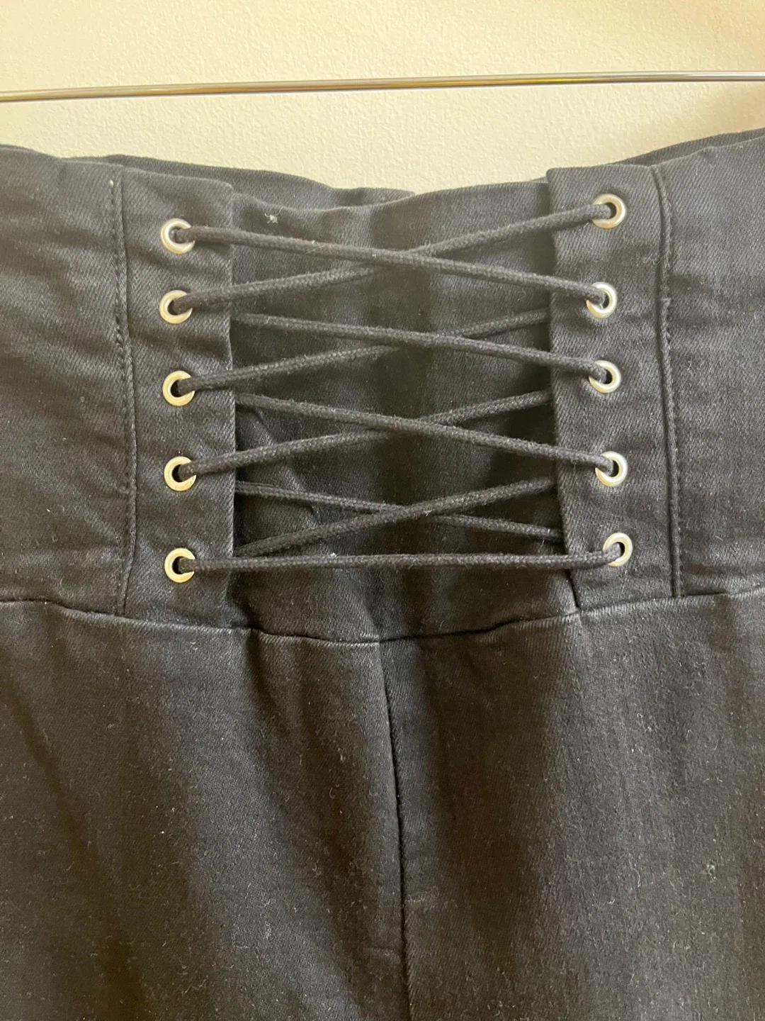 Black High-Waisted Corset Jeans image indicator(2)