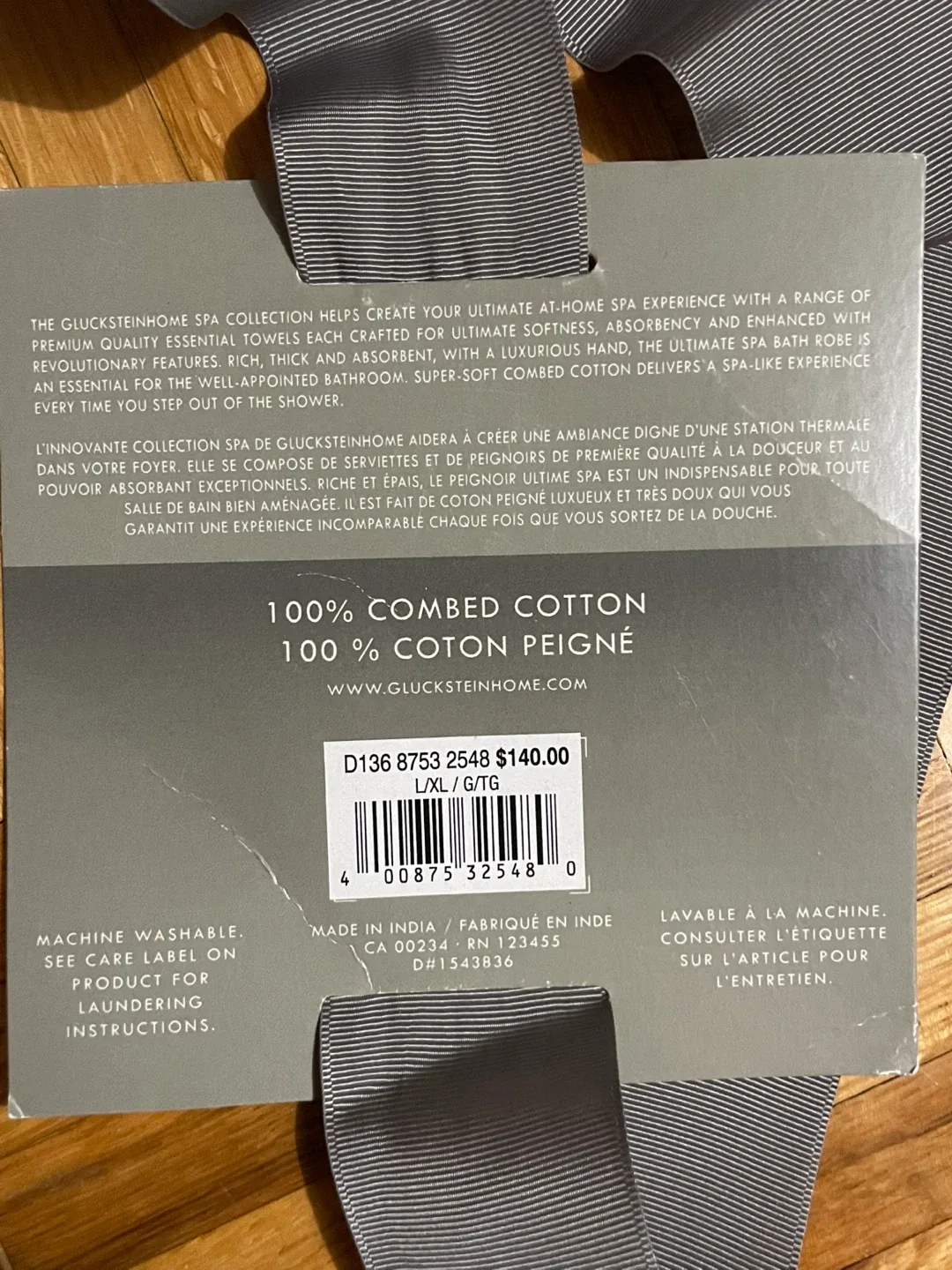 GlucksteinHome Ultimate Spa Bath Robe - L/XL image indicator(3)