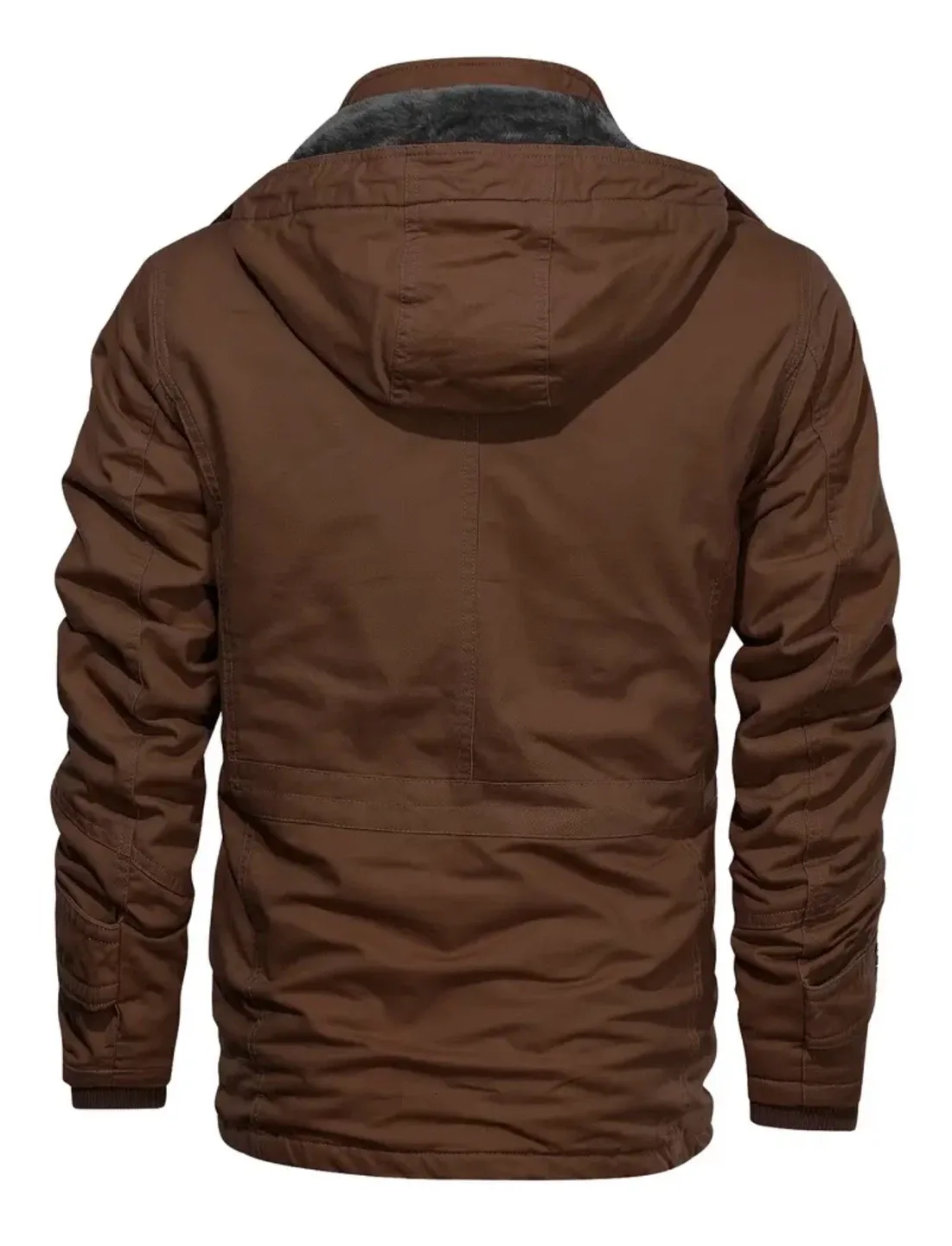 Brown Hooded Winter Jacket image indicator(2)