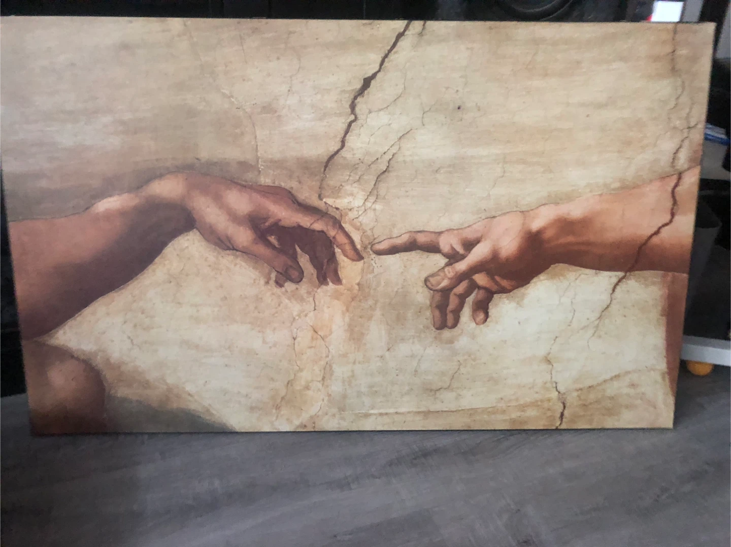 Michelangelo's Creation of Adam Canvas Print