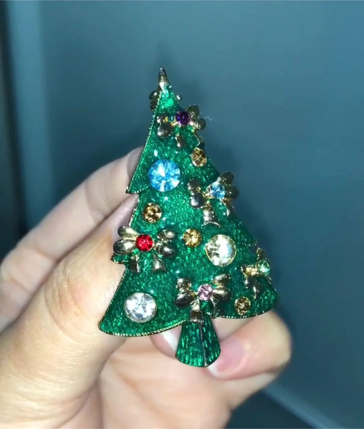 Christmas tree🎄brooch, image indicator(4)