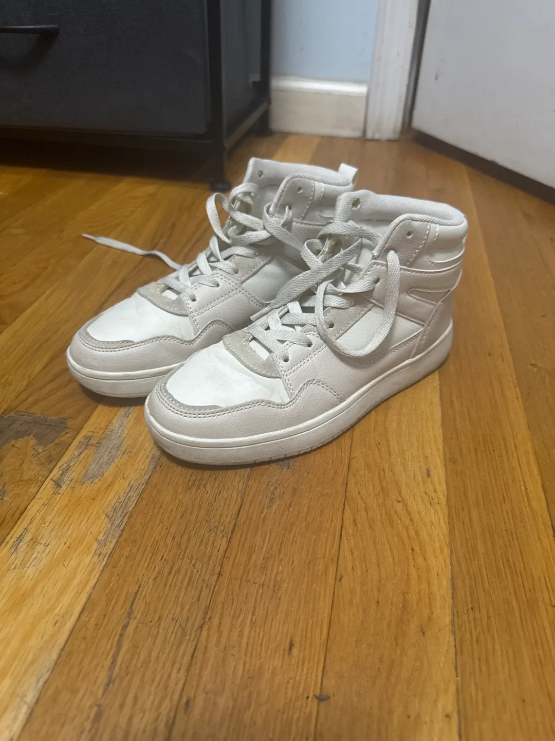 White High-Top Sneakers