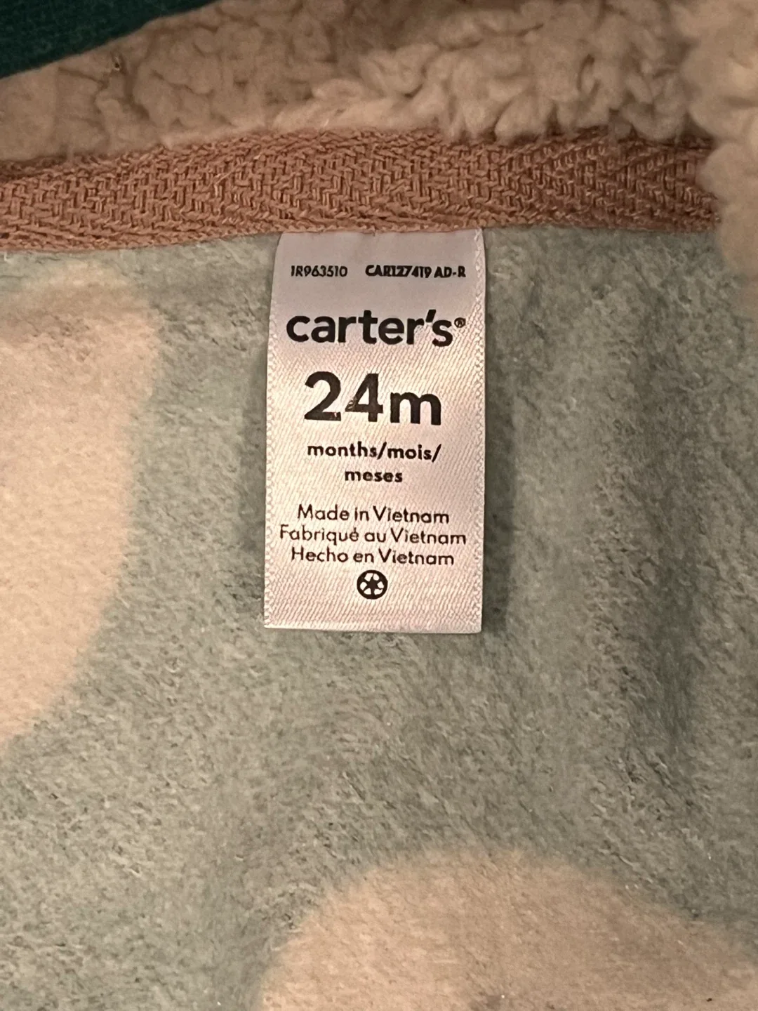 Carter's 24m Bear Print Romper image indicator(2)